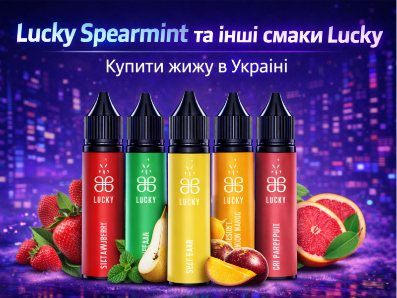 Lucky Spearmint та інші вкуси Lucky: купити жижу в Україні з доставкою