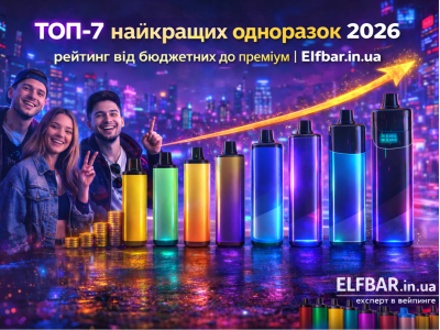 Рейтинг від бюджетних до преміум: ТОП-7 найкращих одноразок 2026