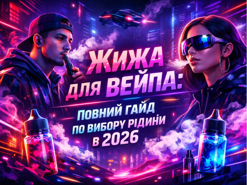 Повний гайд на вибір рідини в 2026: жижа для вейпа