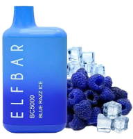 Elf Bar BC5000 Blue Razz Ice (Полуниця Лохина Лід)
