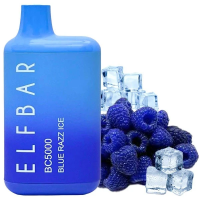 Elf Bar BC5000 Blue Razz Ice (Полуниця Лохина Лід)